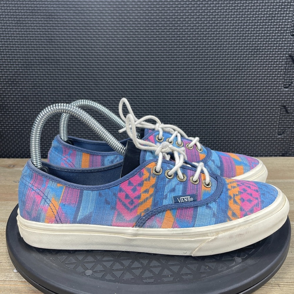 VANS Off The Wall Womens Sz 7.5 Mens Sz 6 Tribal Aztec Low Top Shoes Sneakers